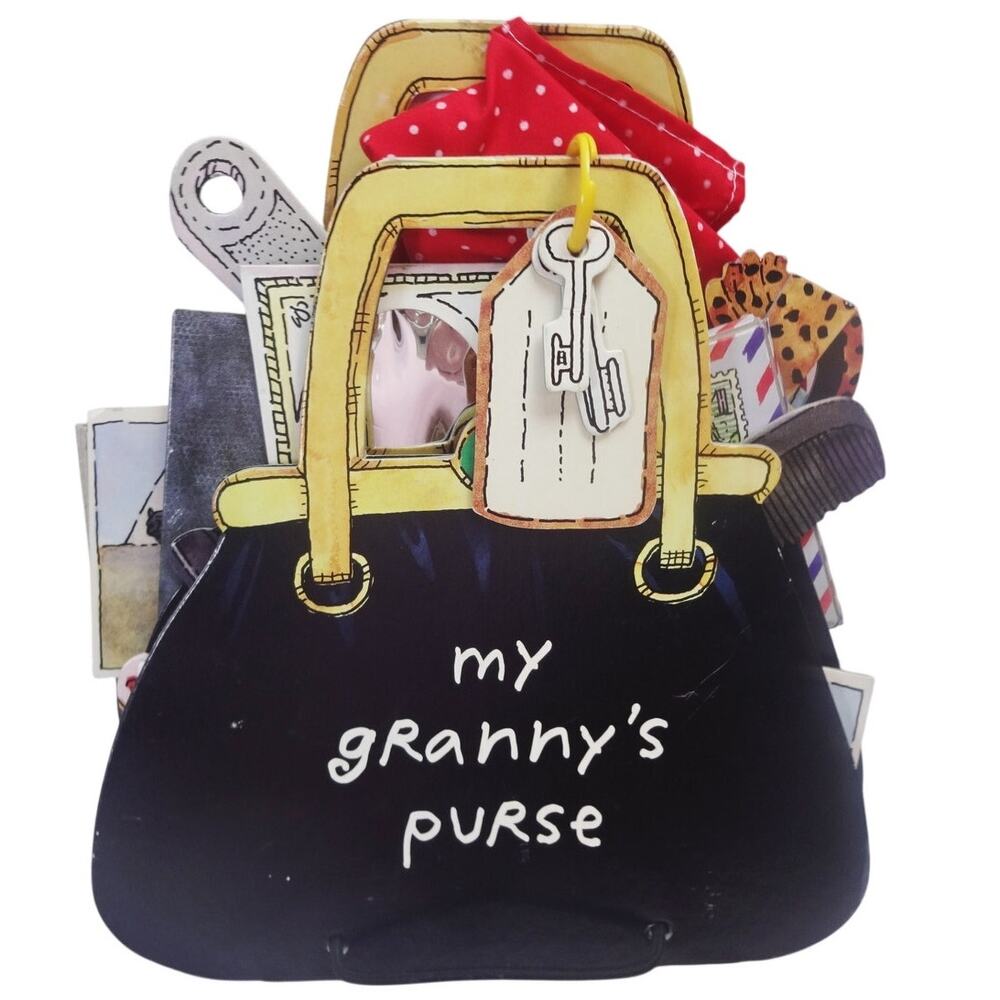 My Granny's Purse Board Book Workman Publishing Die Cut Purse OOP